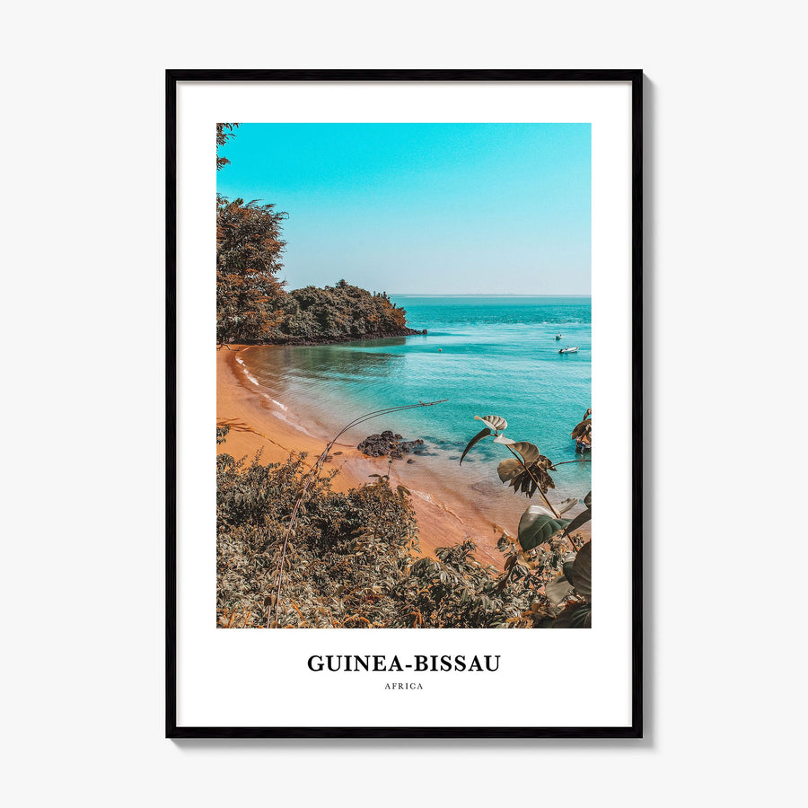 Guinea-Bissau Classic Poster, framed poster mockup