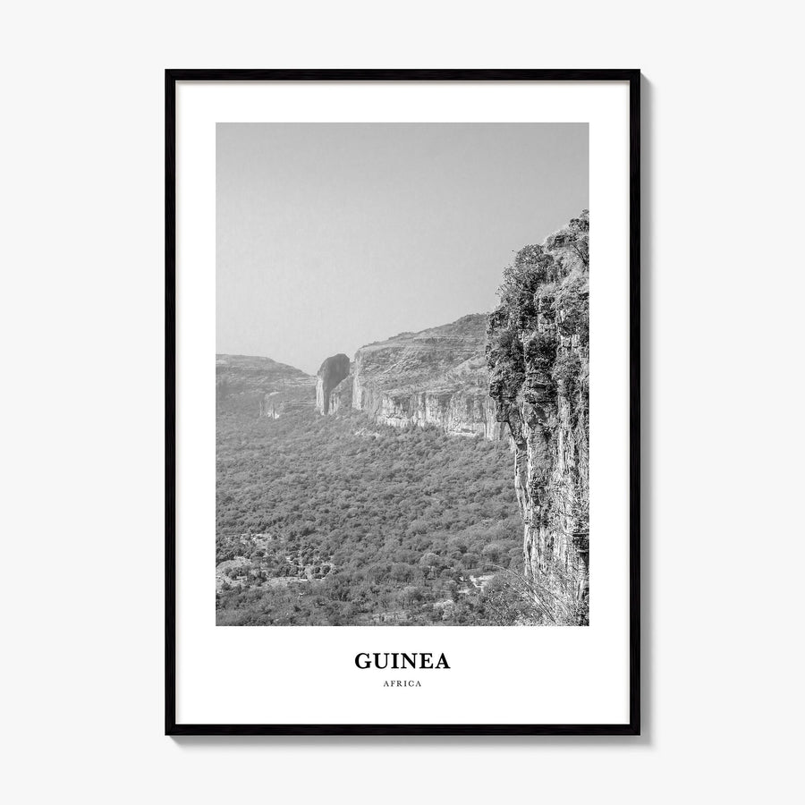 Guinea Classic Poster, framed poster mockup