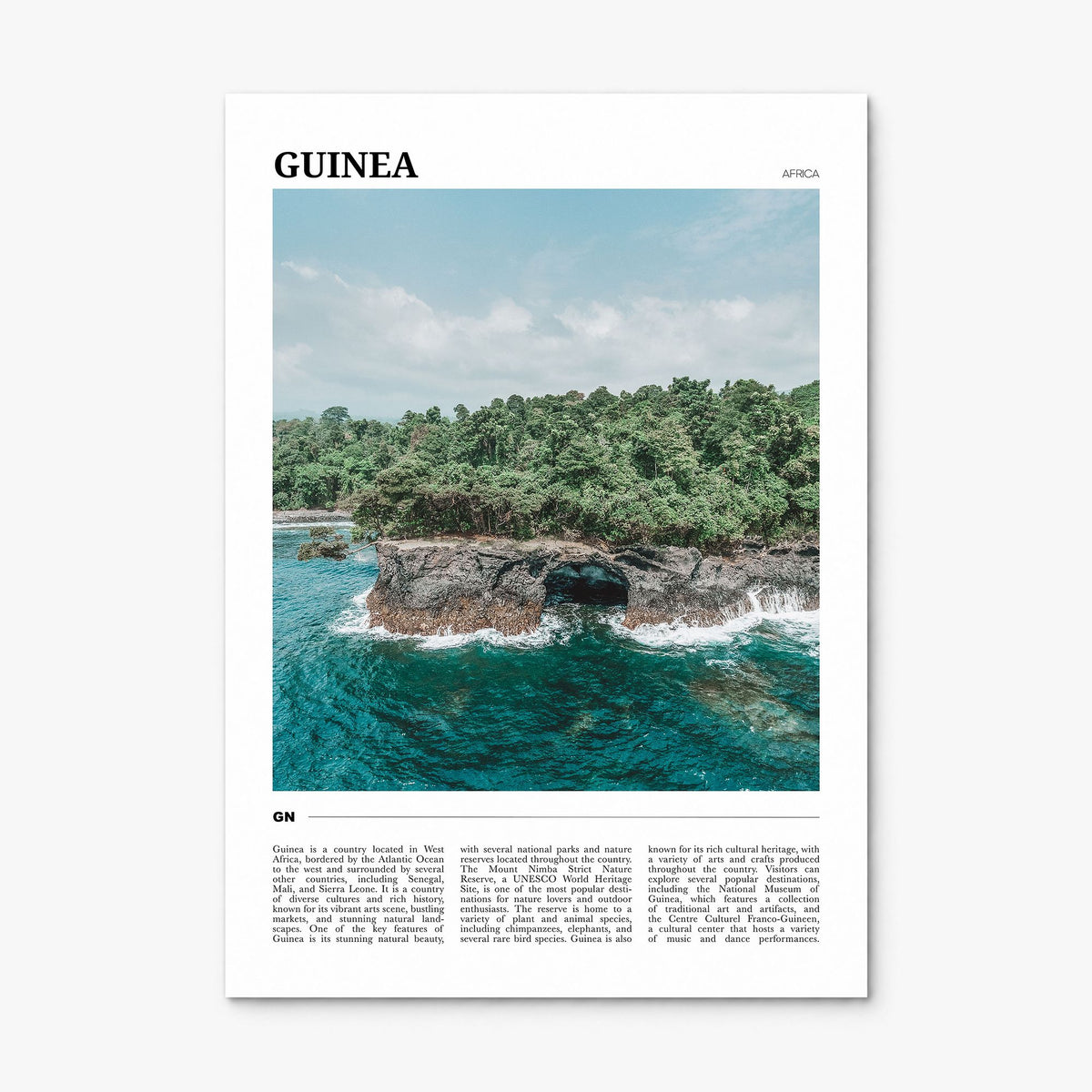 Guinea Travel No 1 Poster, print only (unframed)