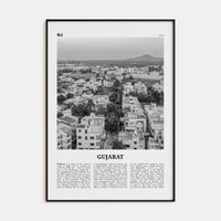 Gujarat Poster None / 8x12 in Nbourhood Travel B&W Poster