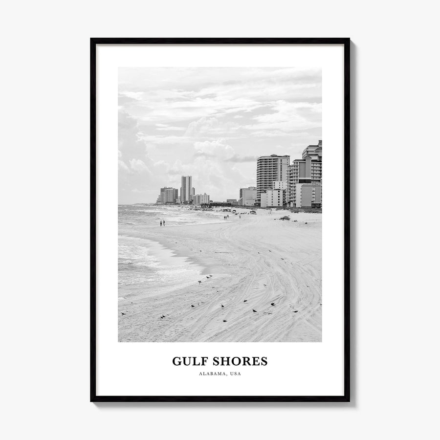 Gulf Shores Classic Poster, framed poster mockup