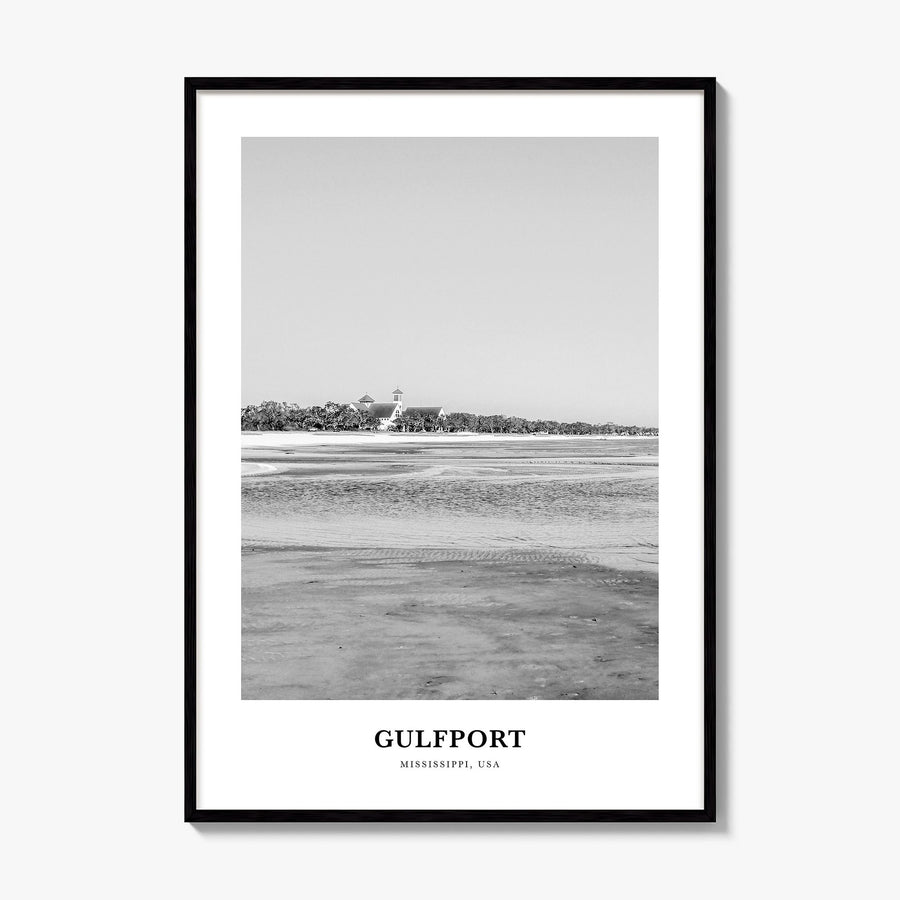 Gulfport Classic Poster, framed poster mockup