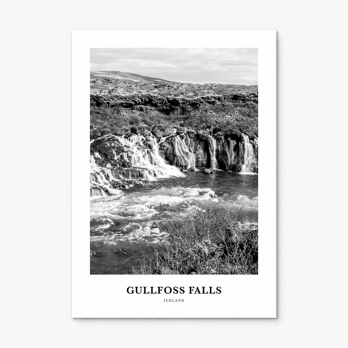 Gullfoss Falls Classic Poster, print only (unframed)