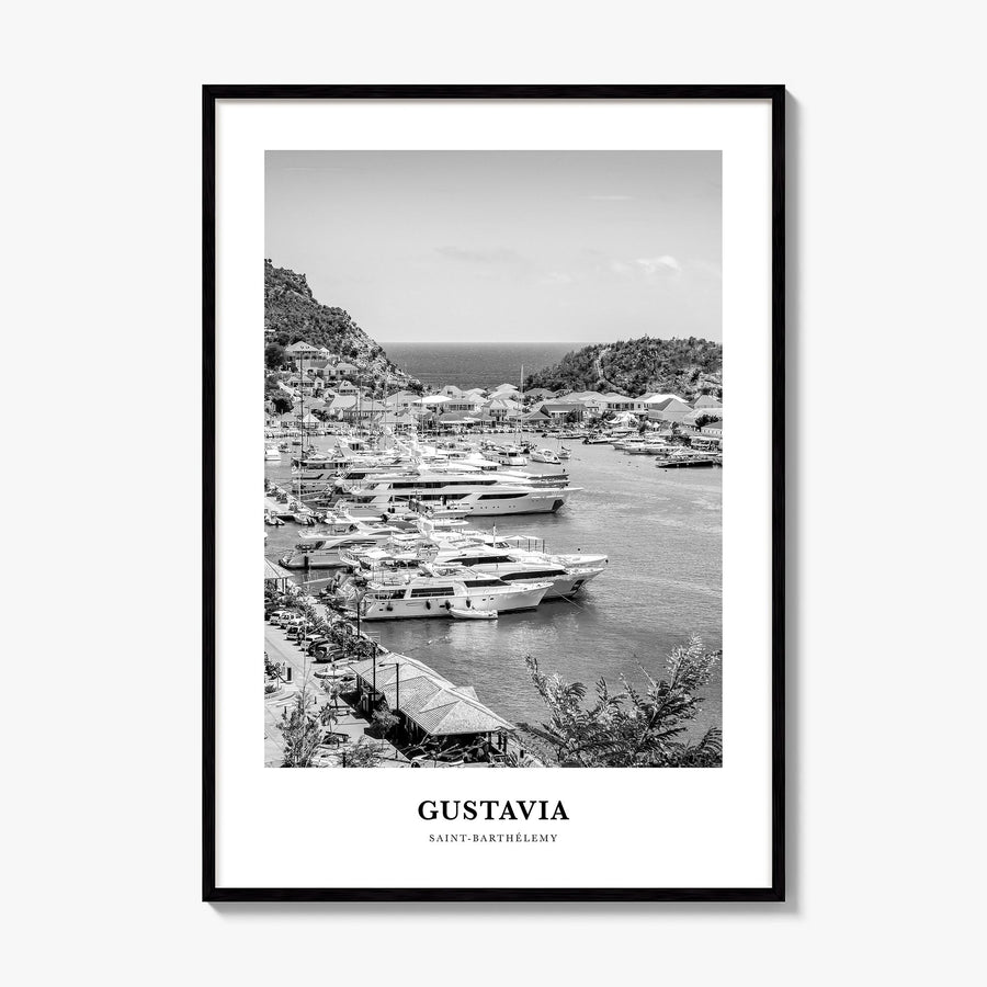 Gustavia Classic Poster, framed poster mockup