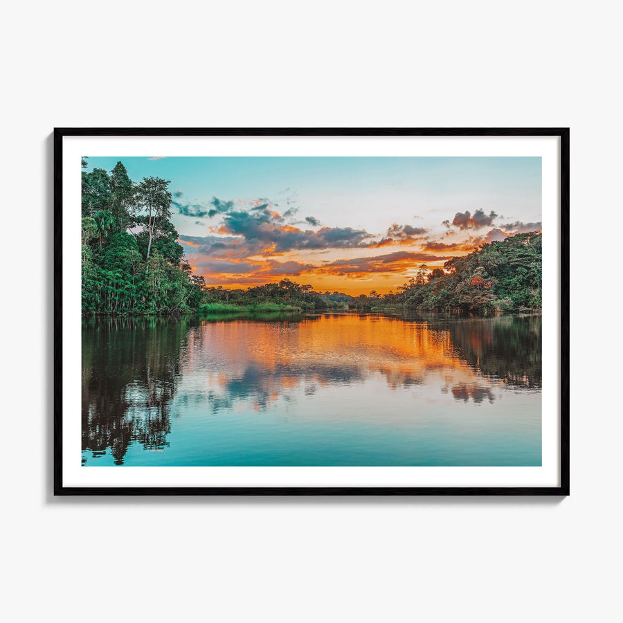 Guyana Photo Poster, framed poster mockup, white border