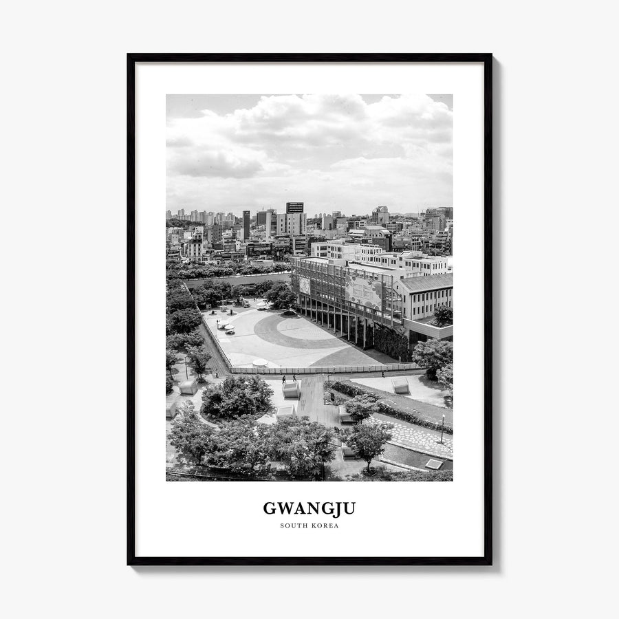 Gwangju Classic Poster, framed poster mockup