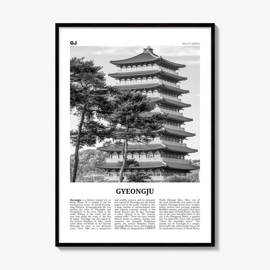 Gyeongju Newspaper Poster, framed poster mockup