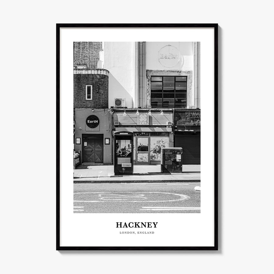 Hackney Classic Poster, framed poster mockup
