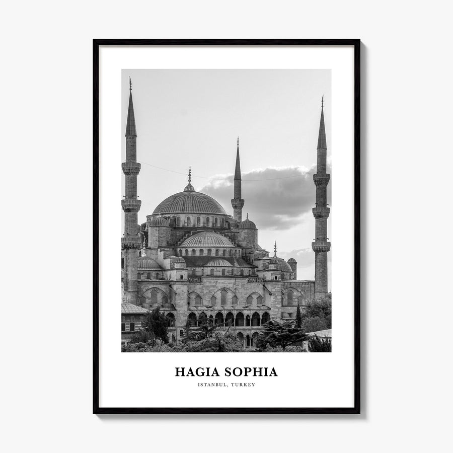 Hagia Sophia Classic Poster, framed poster mockup