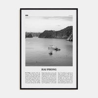 Hai Phong Poster Black Wood / 8x12 in Nbourhood Travel B&W Poster