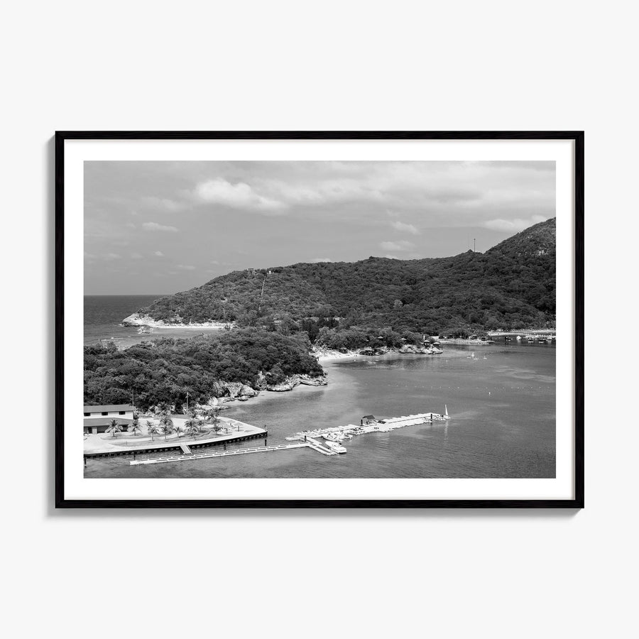 Haiti Photo Poster, framed poster mockup, white border