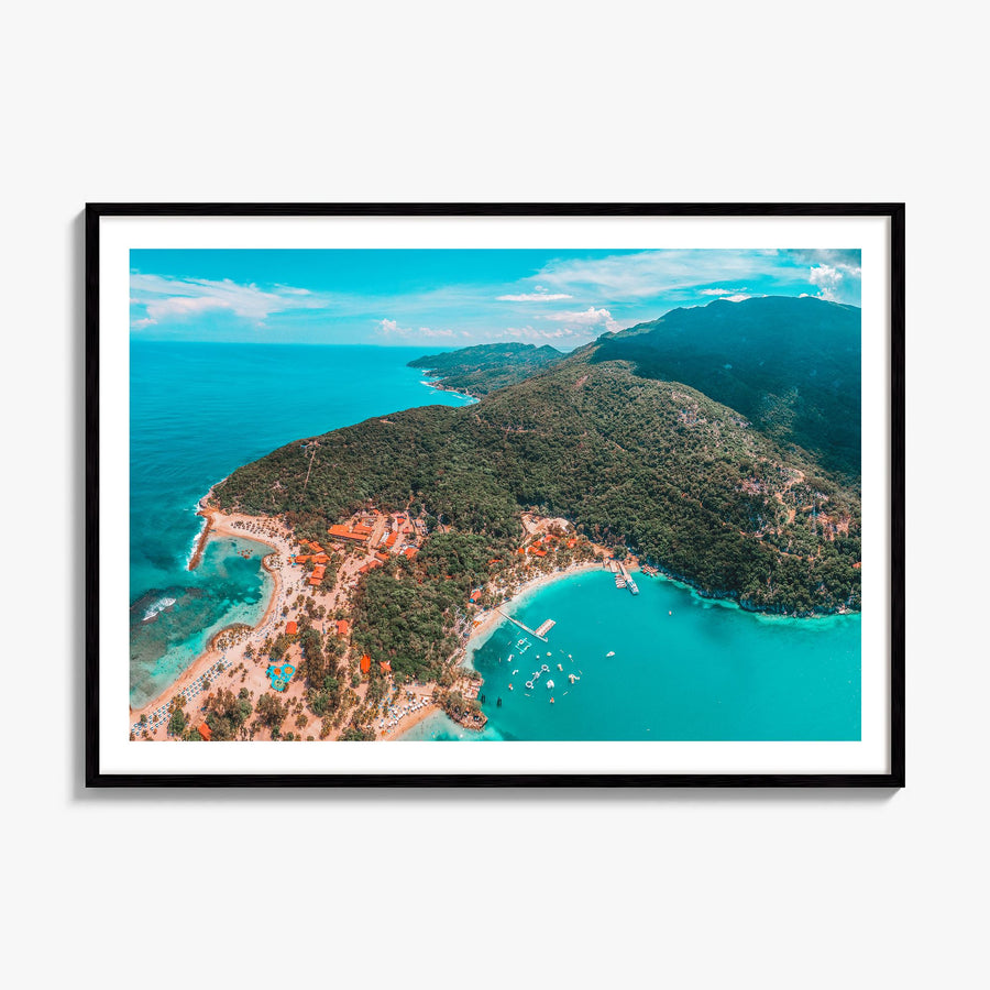 Haiti Photo Poster, framed poster mockup, white border