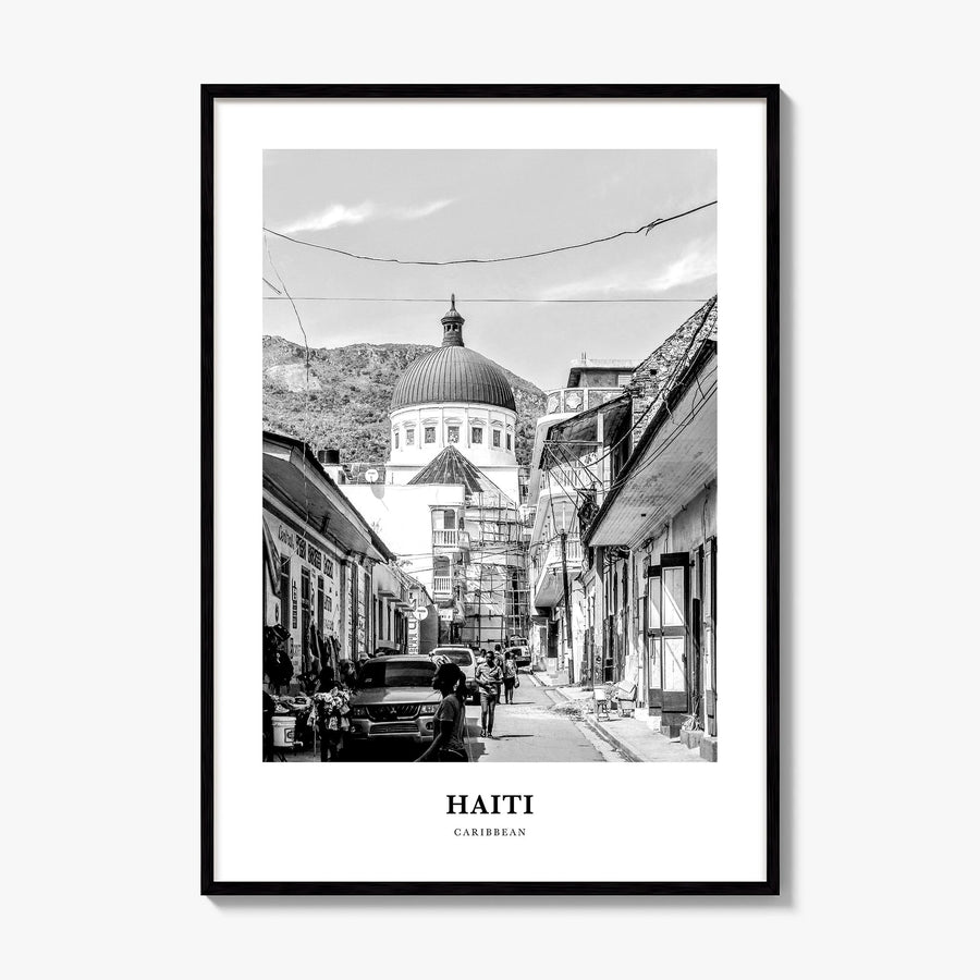 Haiti Classic No 3 Poster, framed poster mockup