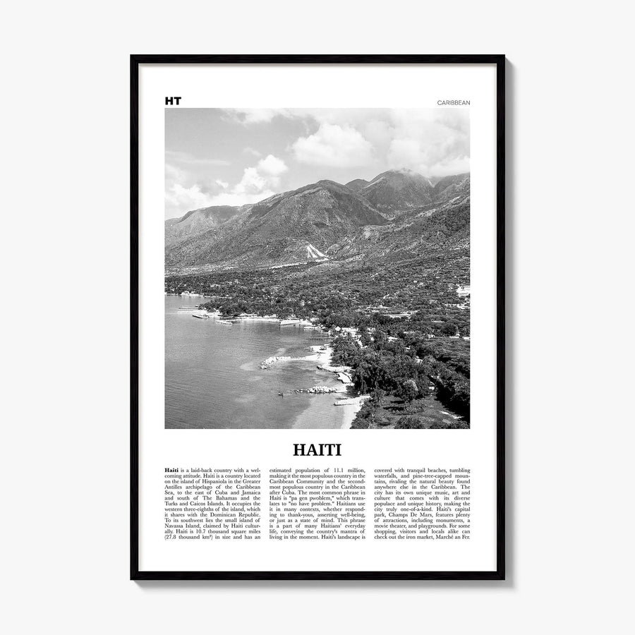Haiti Newspaper No 1 Poster, framed poster mockup