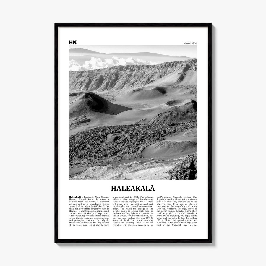 Haleakalā Newspaper Poster, framed poster mockup