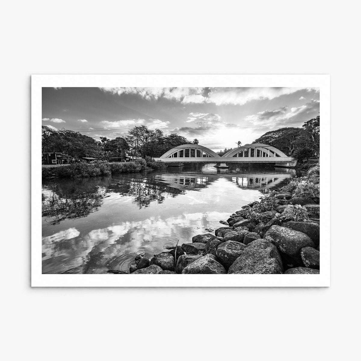 Haleiwa Photo Poster, print only (unframed), white border