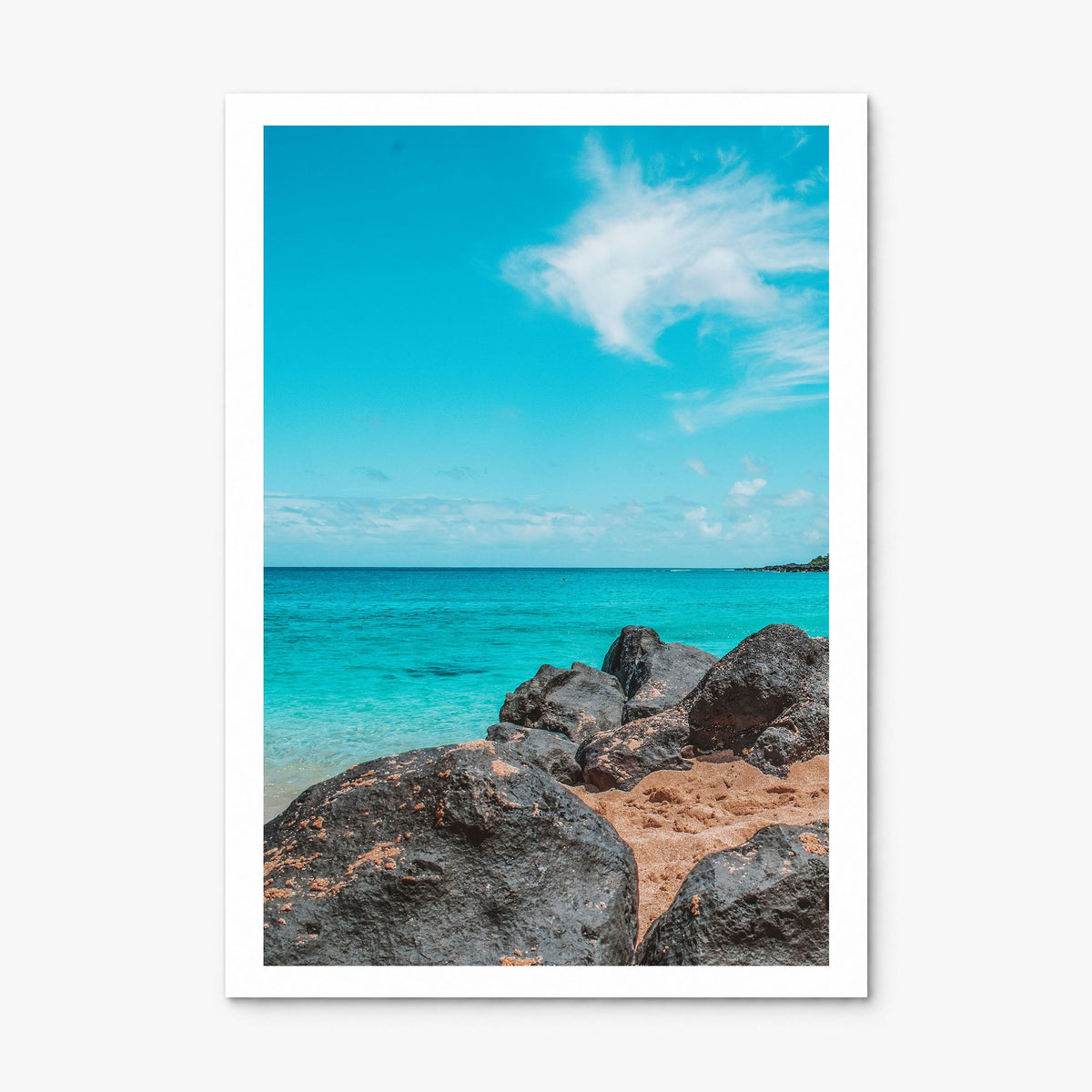 Haleiwa Photo Poster, print only (unframed), white border