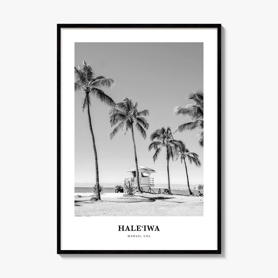 Haleiwa Classic No 1 Poster, framed poster mockup