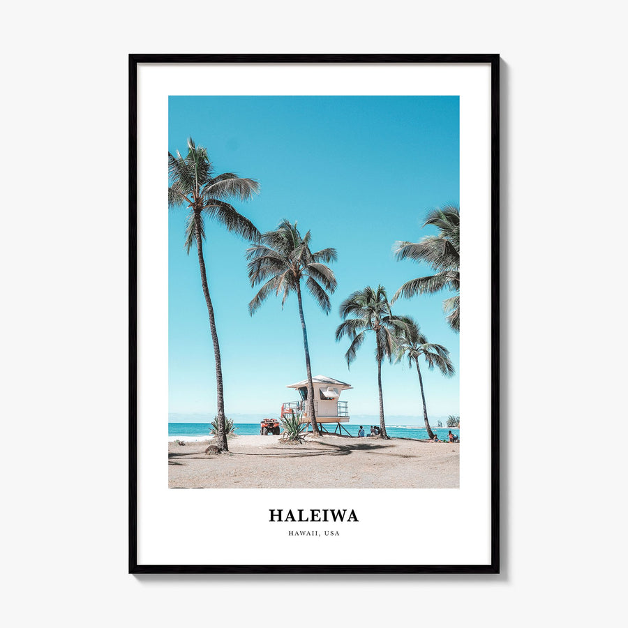 Haleiwa Classic Poster, framed poster mockup