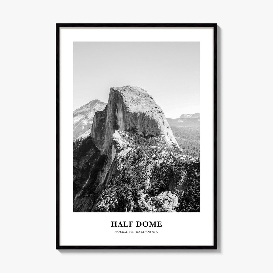 Half Dome Classic Poster, framed poster mockup