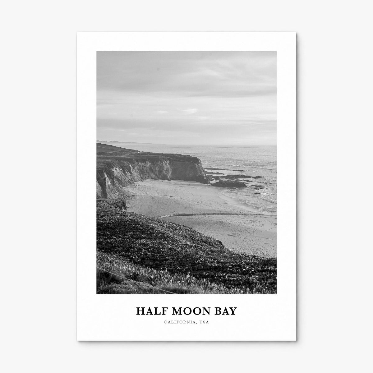 Half Moon Bay Classic Poster, print only (unframed)