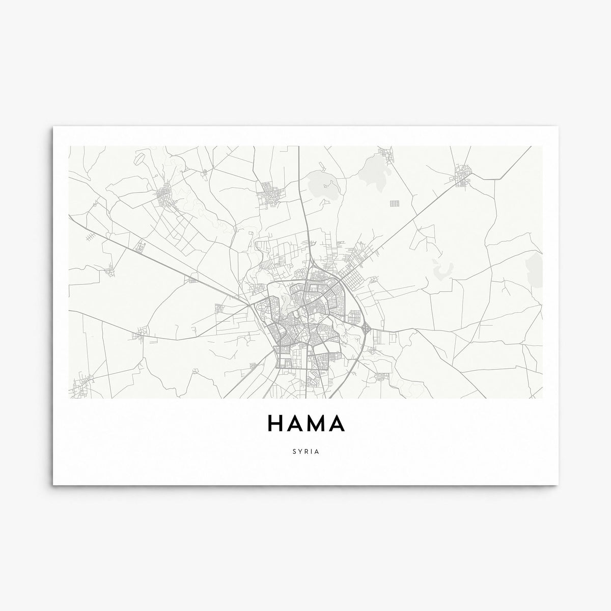 Hama Map Poster, print only (unframed)