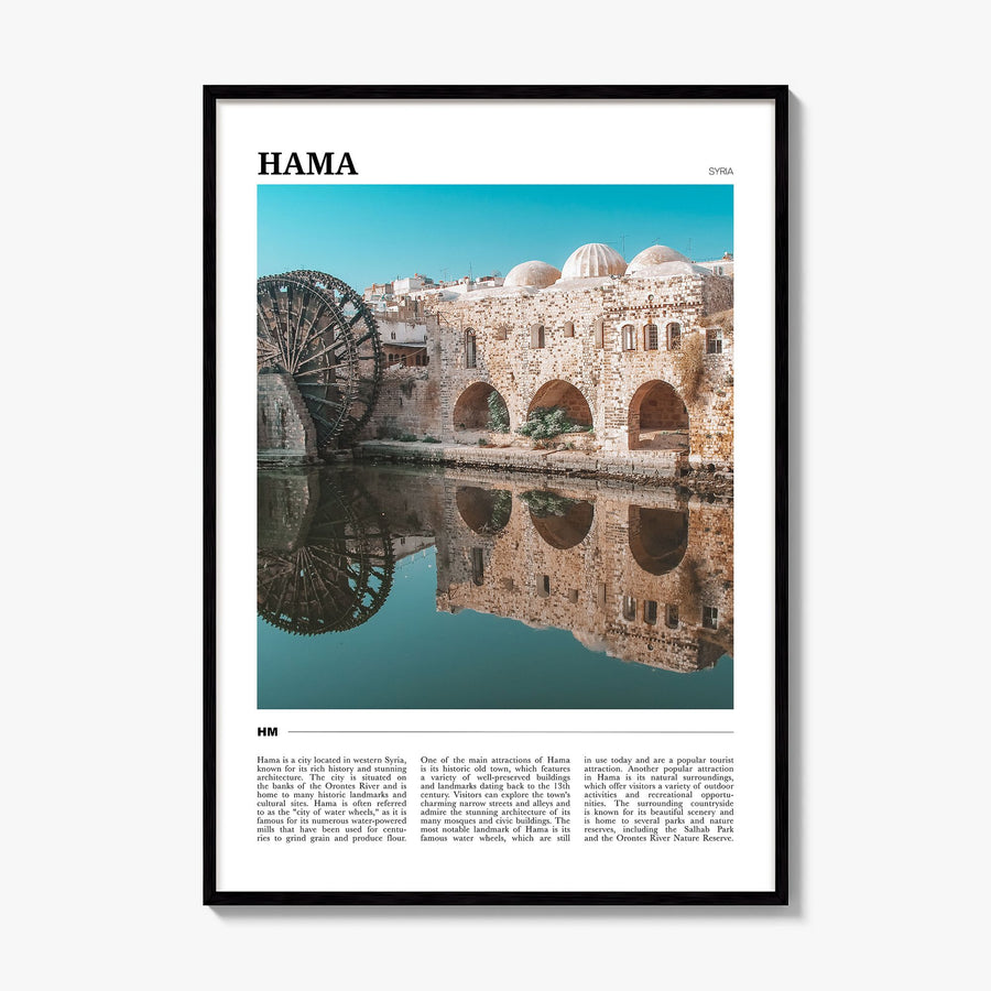 Hama Travel Poster, framed poster mockup