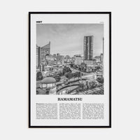 Hamamatsu Poster Black Wood / 8x12 in Nbourhood Travel B&W Poster