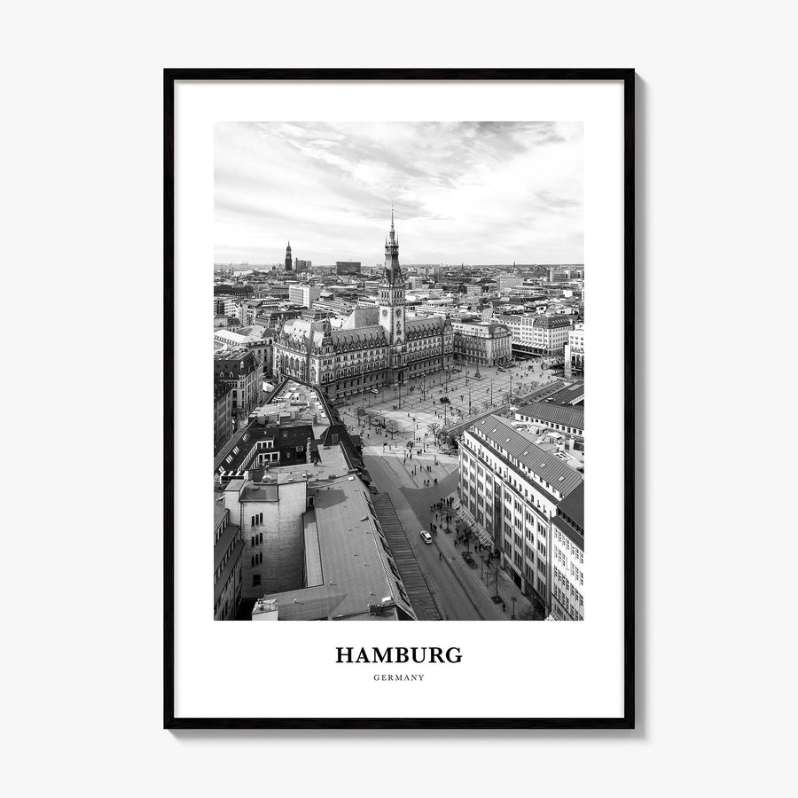 Hamburg Classic No 1 Poster, framed poster mockup