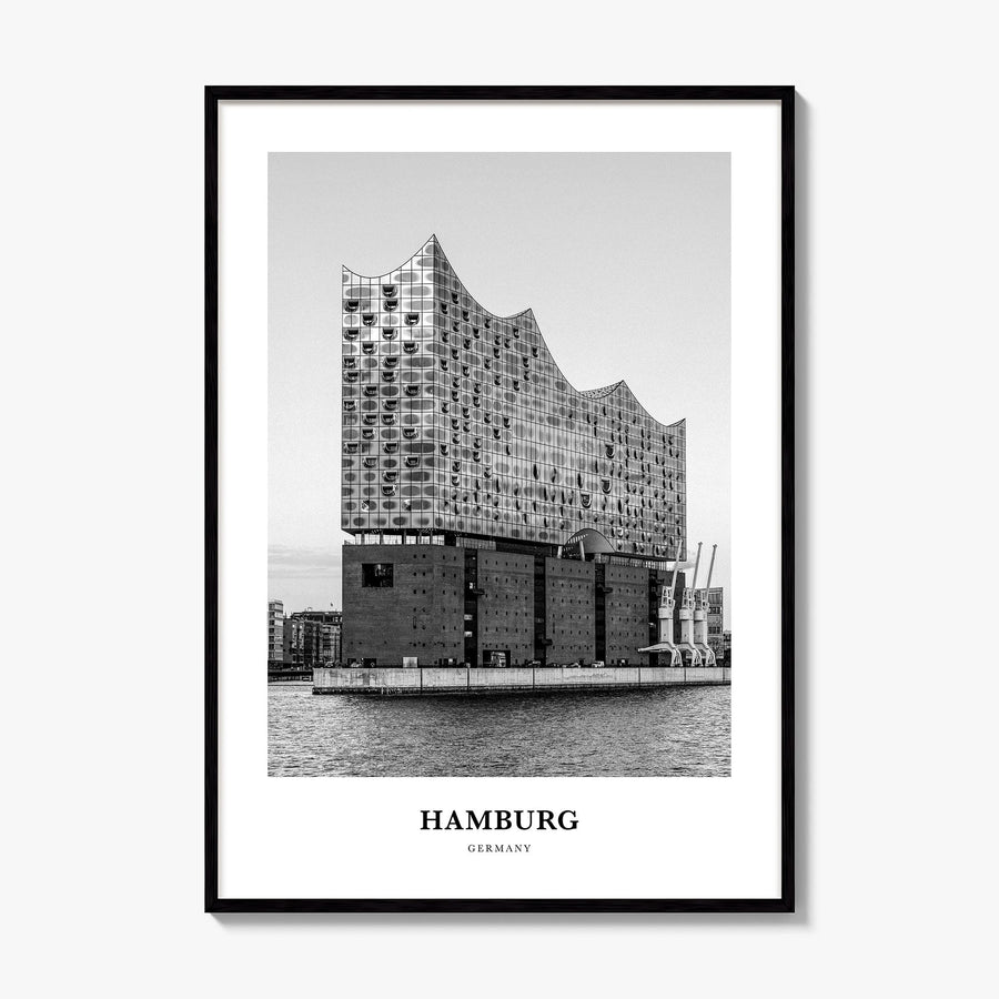 Hamburg Classic No 2 Poster, framed poster mockup