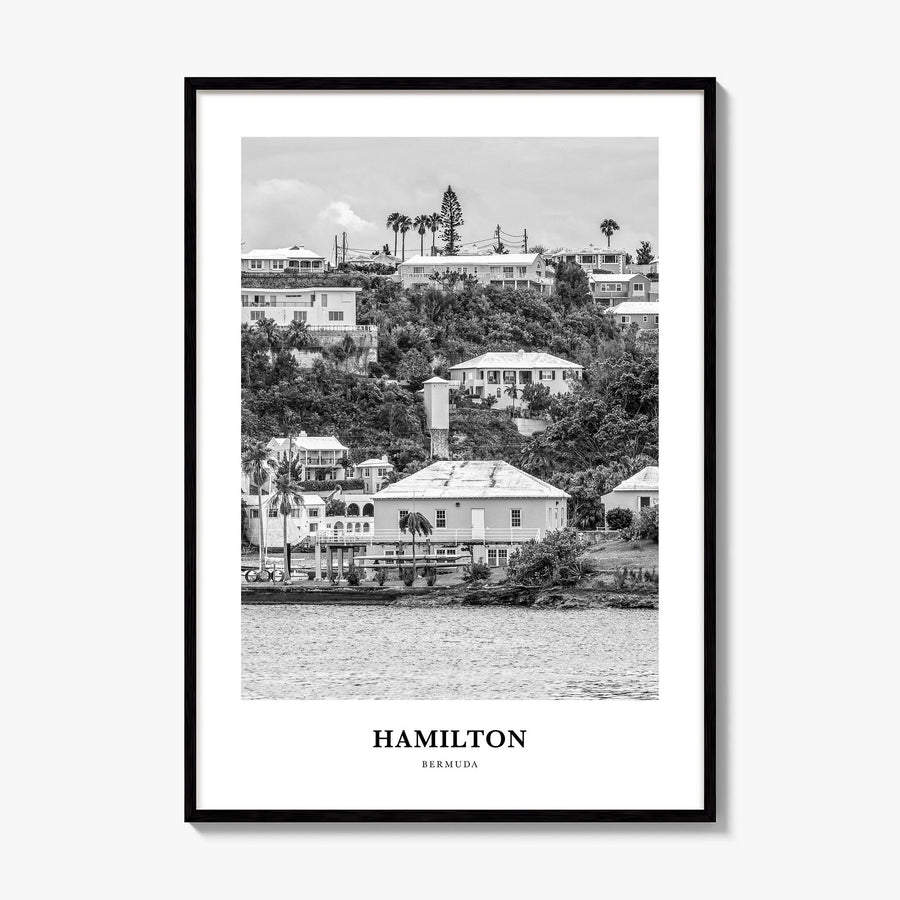 Hamilton, Bermuda Classic Poster, framed poster mockup
