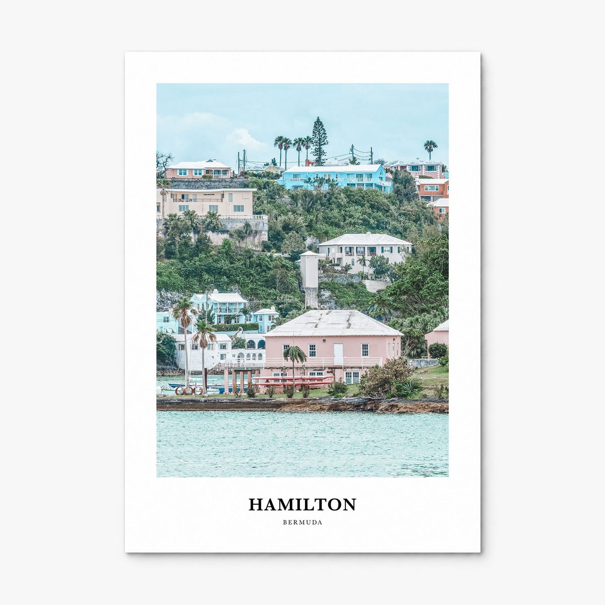 Hamilton, Bermuda Classic Poster, print only (unframed)