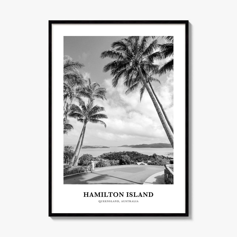 Hamilton Island Classic Poster, framed poster mockup