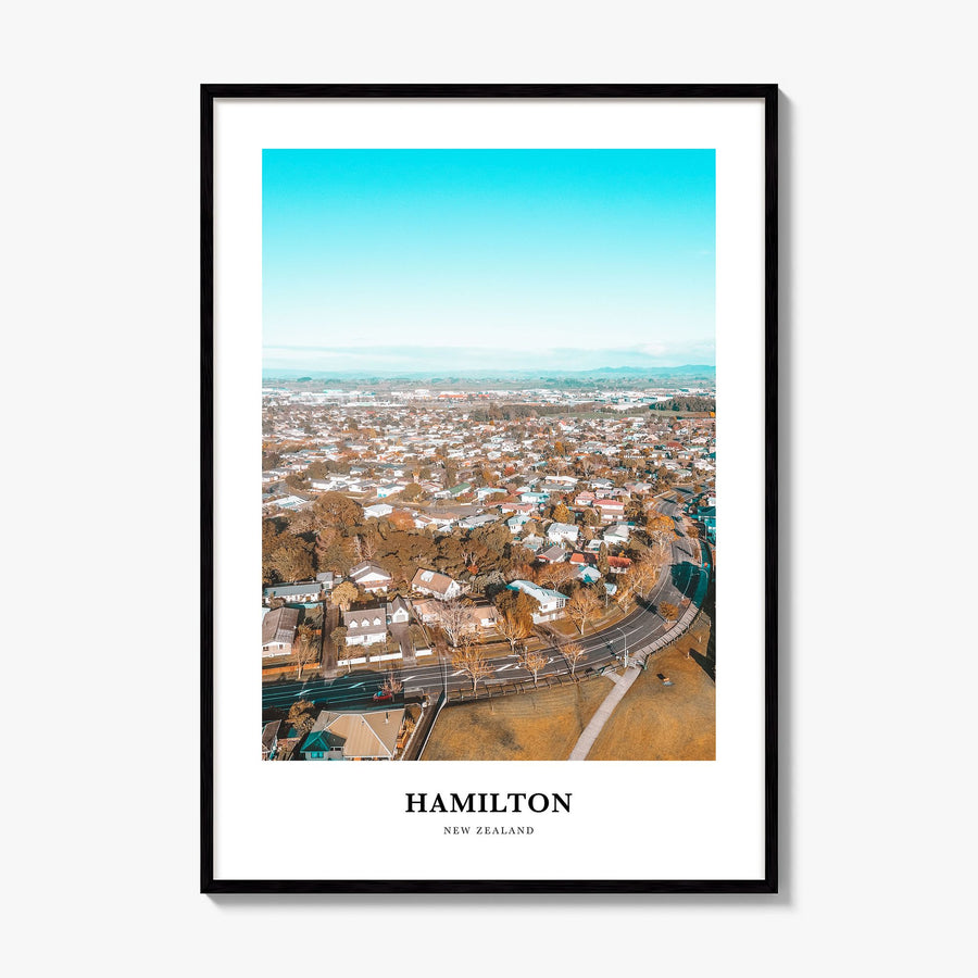Hamilton, New Zealand Classic Poster, framed poster mockup