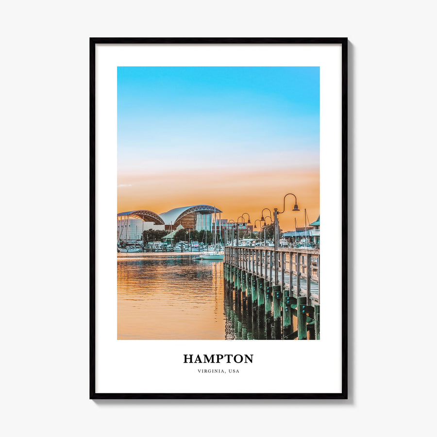 Hampton Classic Poster, framed poster mockup