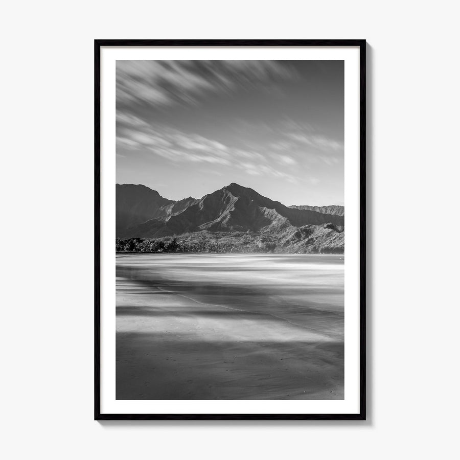 Hanalei Photo Poster, framed poster mockup, white border