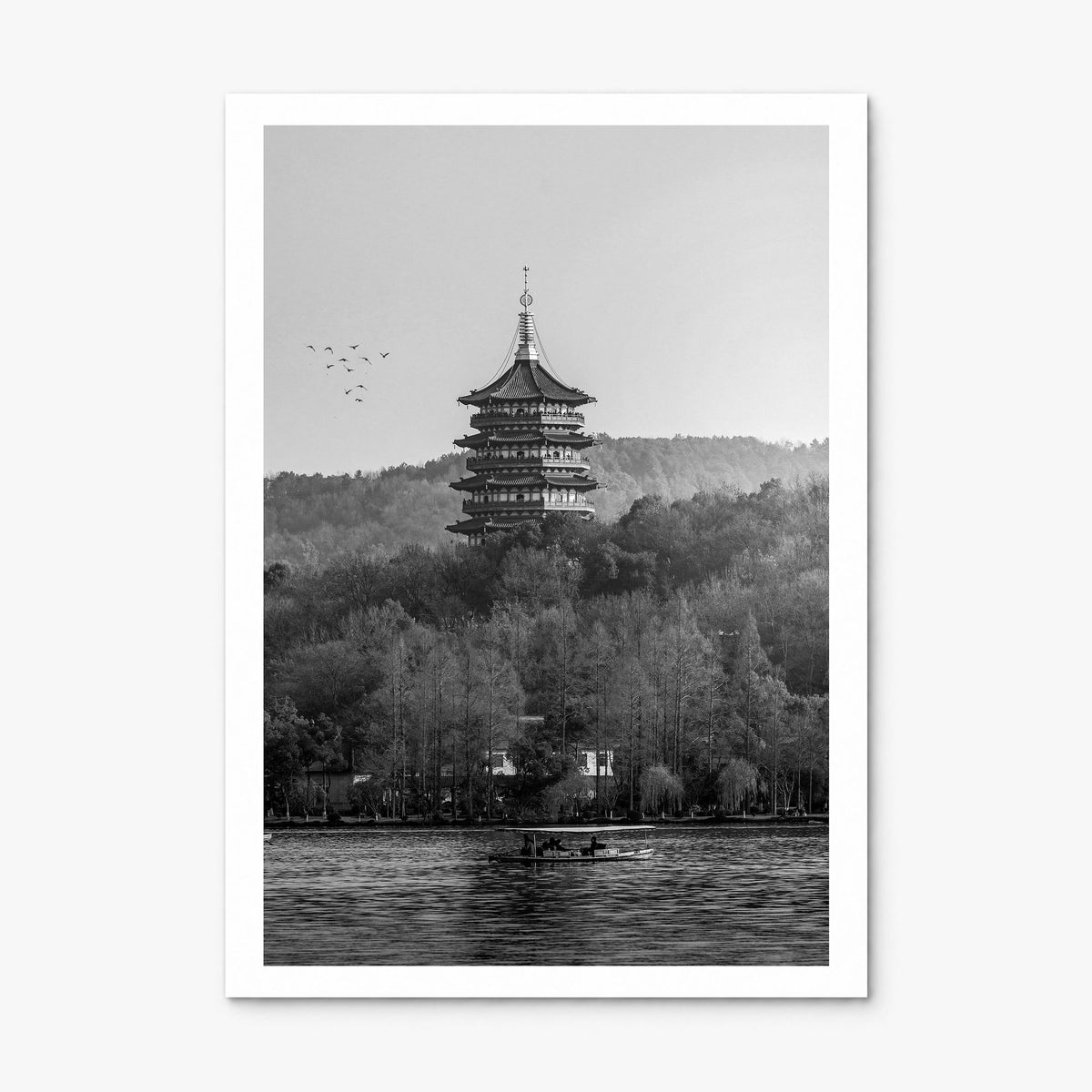 Hangzhou Photo Poster, print only (unframed), white border