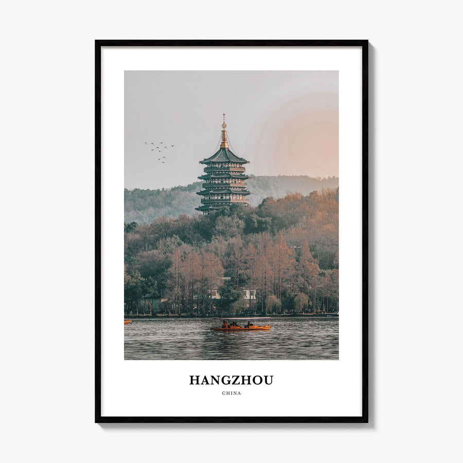 Hangzhou Classic Poster, framed poster mockup
