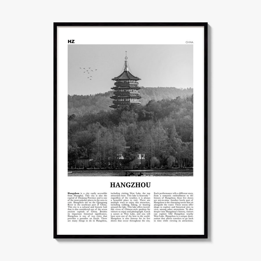 Hangzhou Newspaper Poster, framed poster mockup