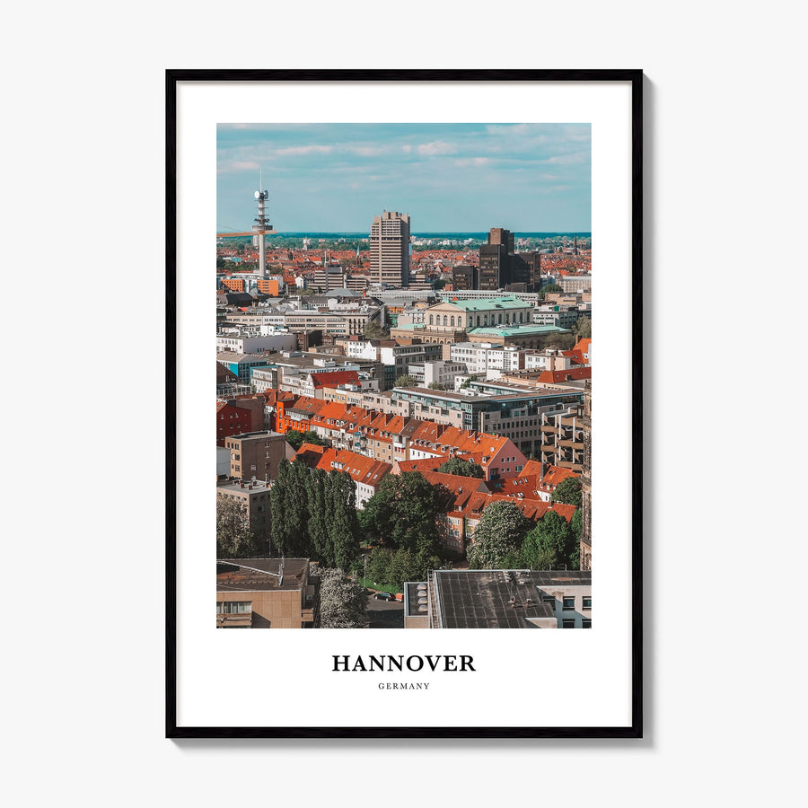 Hannover Classic Poster, framed poster mockup