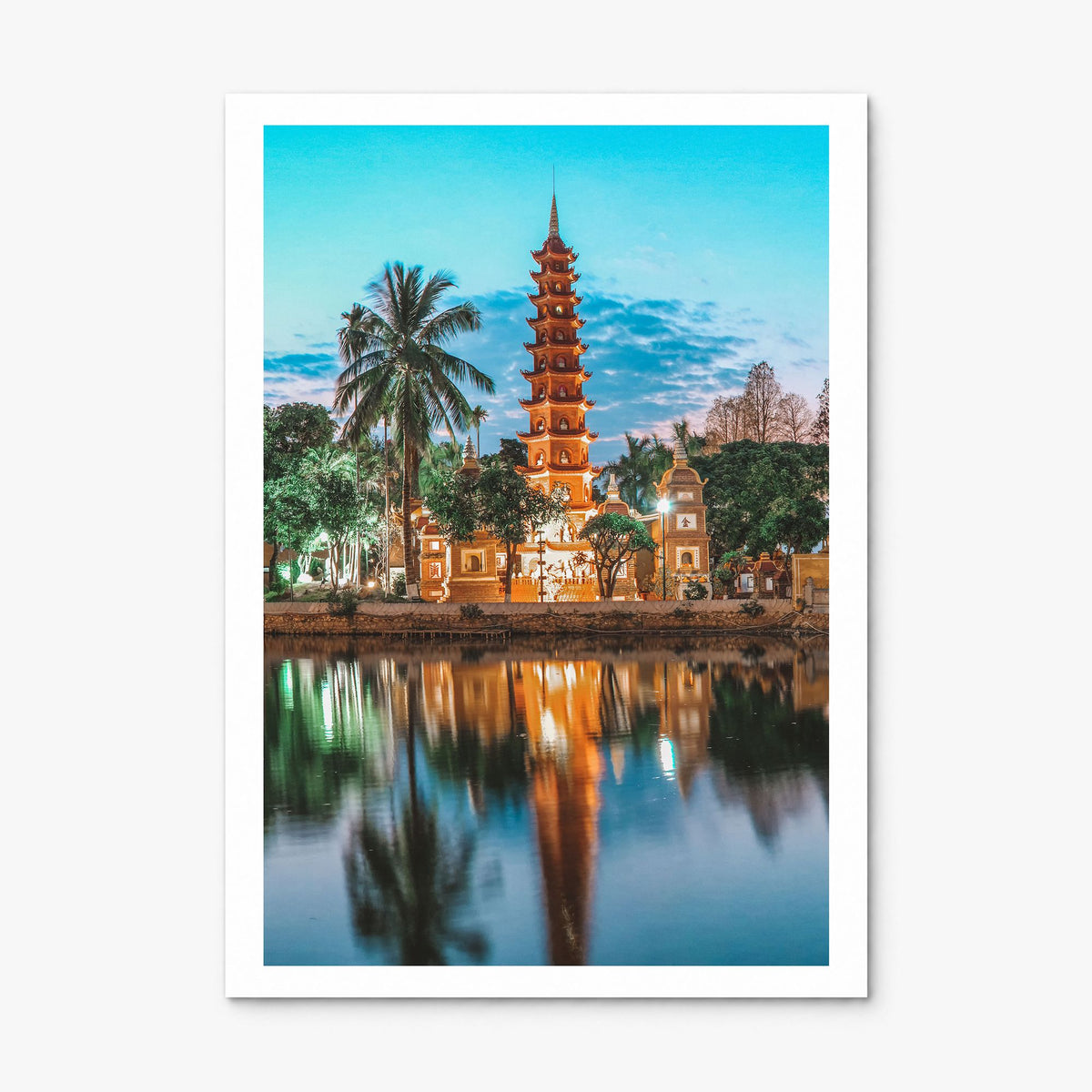 Hanoi Photo Poster, print only (unframed), white border