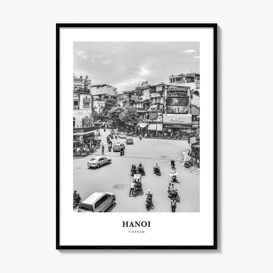 Hanoi Classic No 1 Poster, framed poster mockup