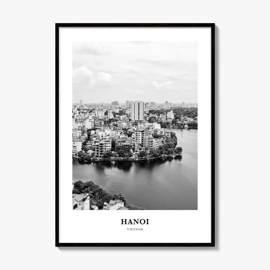 Hanoi Classic No 2 Poster, framed poster mockup