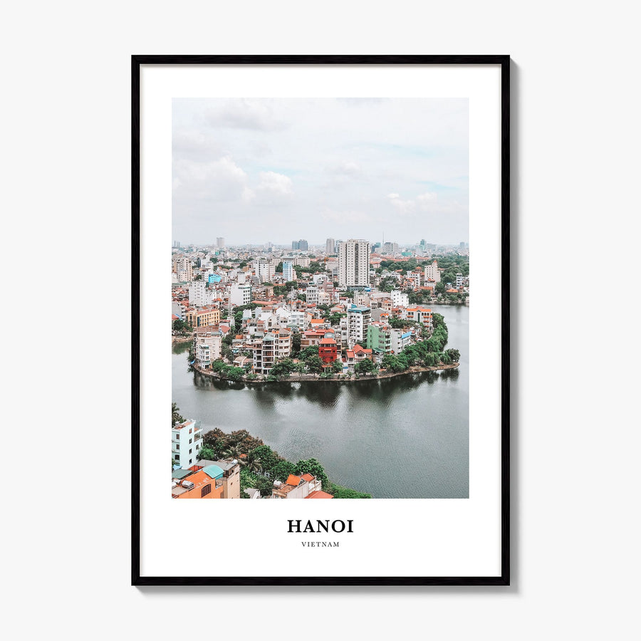 Hanoi Classic Poster, framed poster mockup