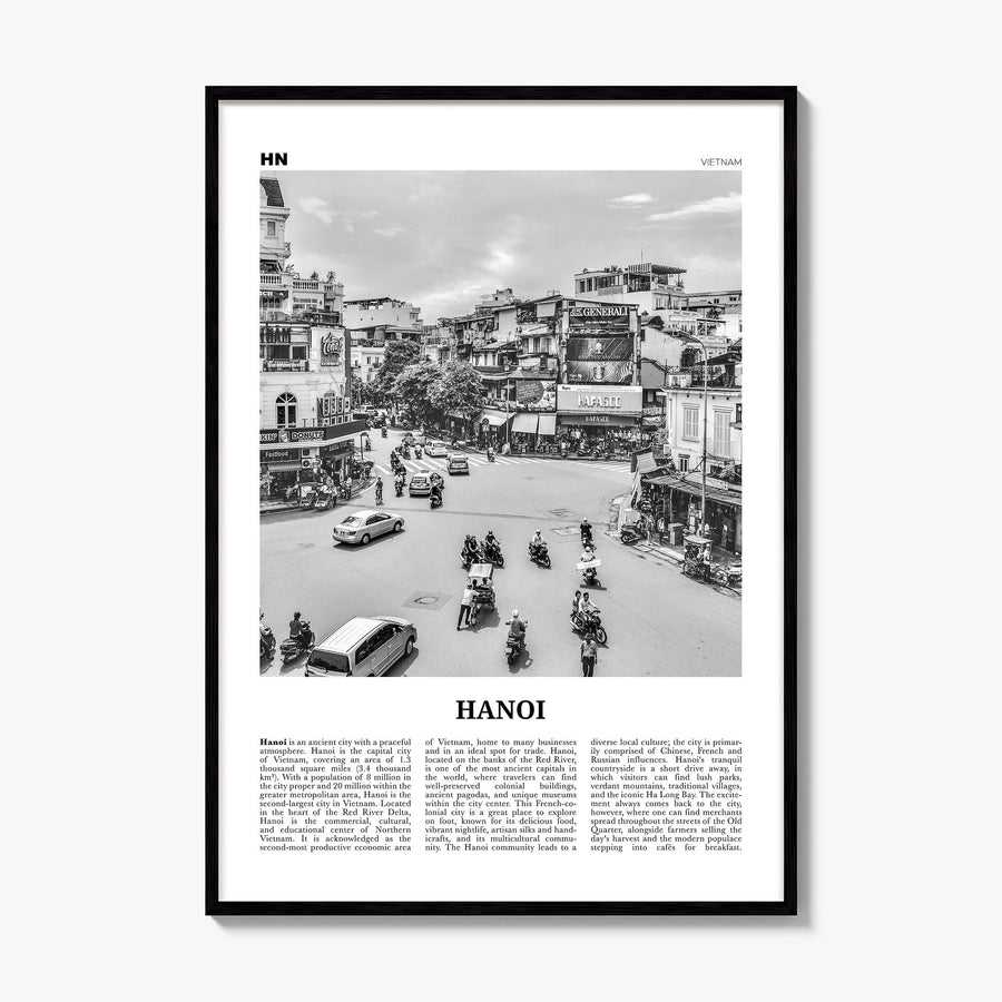 Hanoi Newspaper No 1 Poster, framed poster mockup