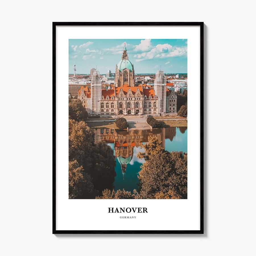 Hanover Classic Poster, framed poster mockup