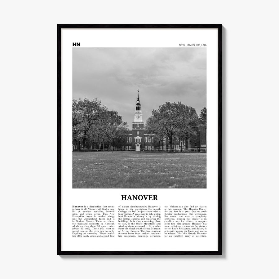 Hanover Newspaper Poster, framed poster mockup