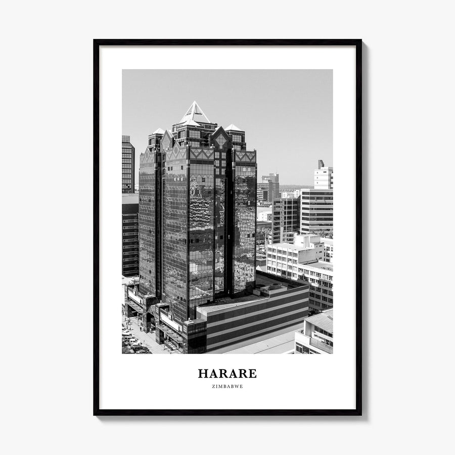 Harare Classic Poster, framed poster mockup