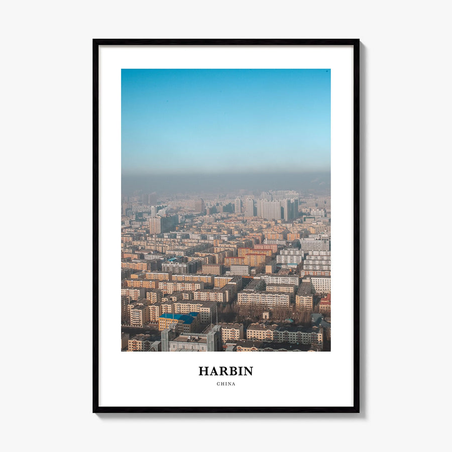 Harbin Classic Poster, framed poster mockup