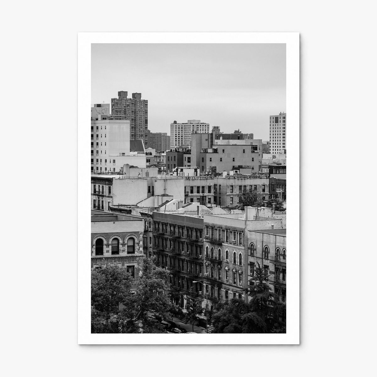 Harlem Photo Poster, print only (unframed), white border